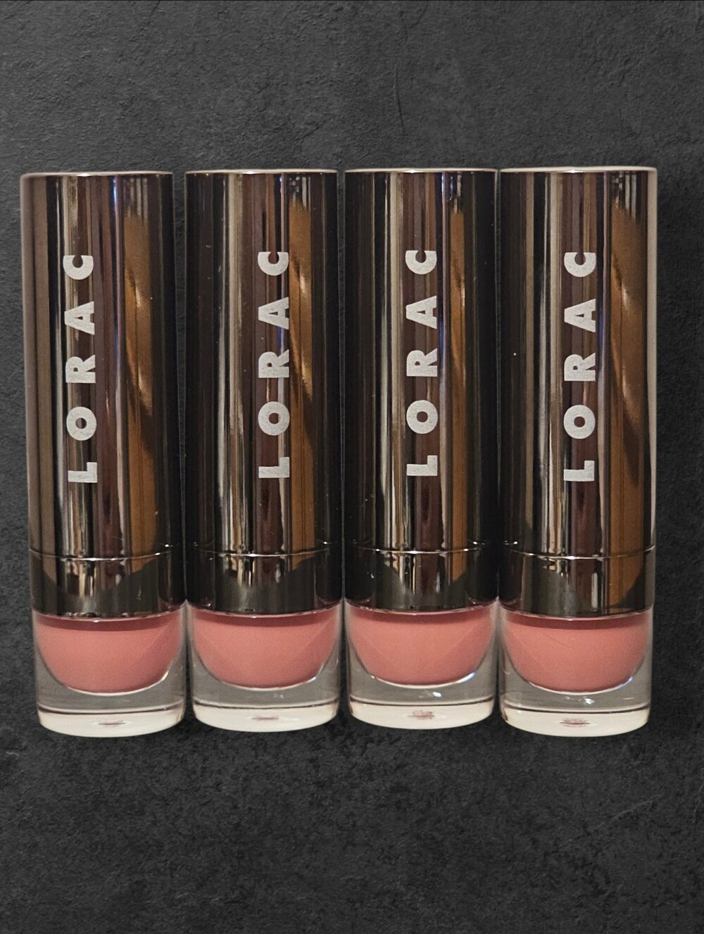 Set of 4 LORAC Alter Ego Lipstick - Supermodel (Cream, 0.12 oz) Like New